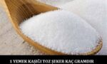 1 yemek kaşığı kaç gram