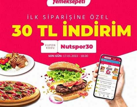 Yemek Sepeti 30 Tl Indirim Kuponu