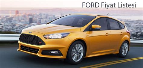 ford fiyat listesi