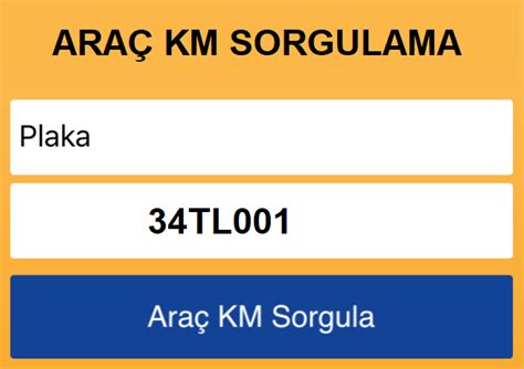 Araç Km Sorgulama