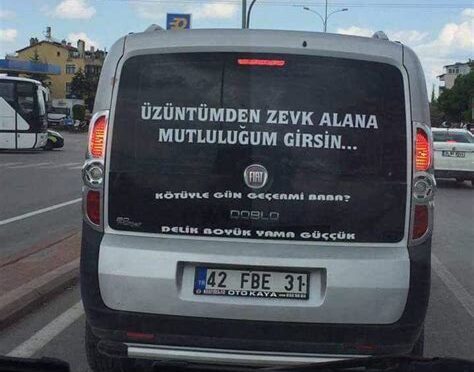 araba arkası yazılar
