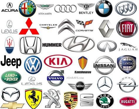 araba logosu ve isimleri