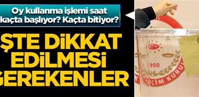 oy kullanma kaçta başlıyor