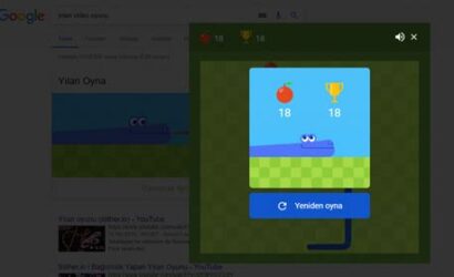 yılan oyunu google